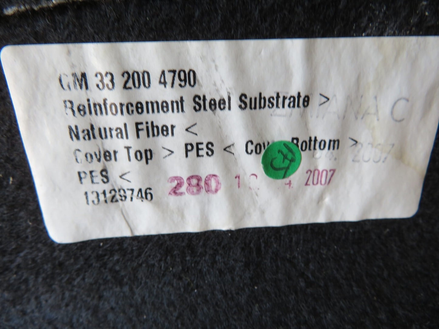 VAUXHALL ASTRA H PARCEL SHELF LUGGAGE COVER 2004-2010