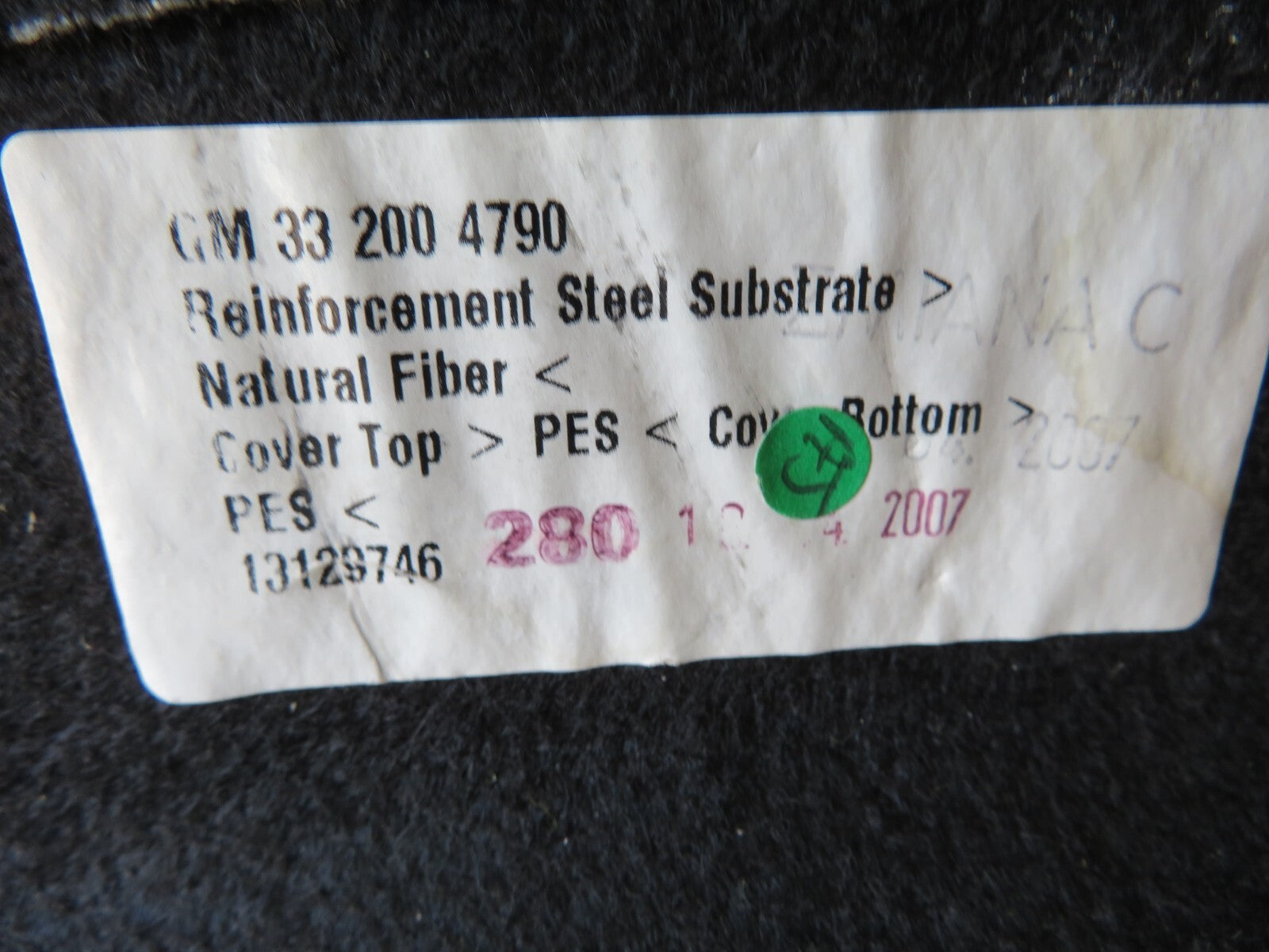 VAUXHALL ASTRA H PARCEL SHELF LUGGAGE COVER 2004-2010