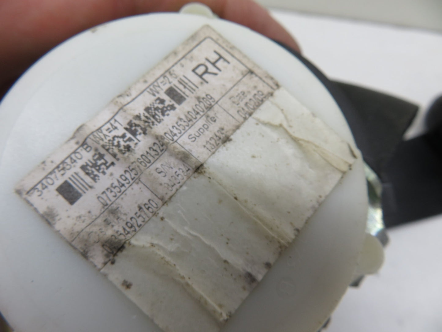 FIAT 500 T OSR RIGHT REAR SEAT BELT 2007-2012 1854-10