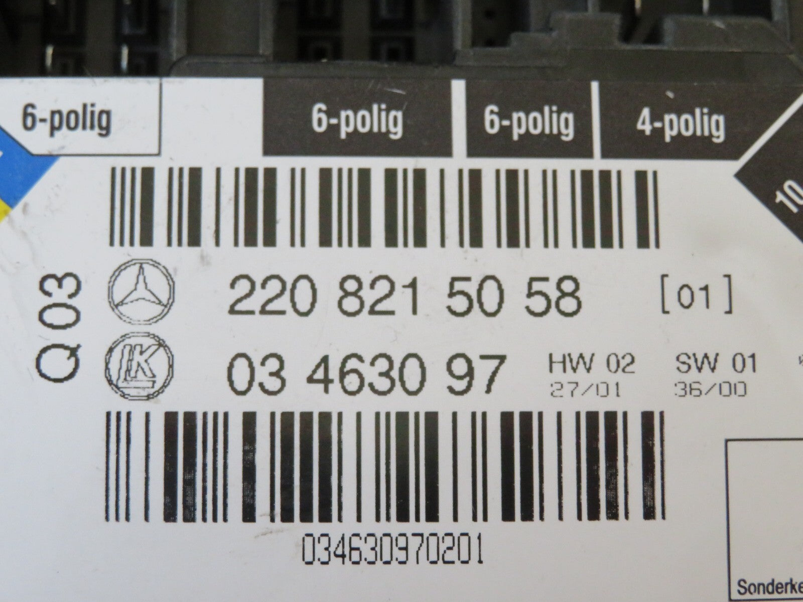 MERCEDES S CLASS W220 OSR SEAT CONTROL MODULE 2208215058 1998-2005 A1415-12