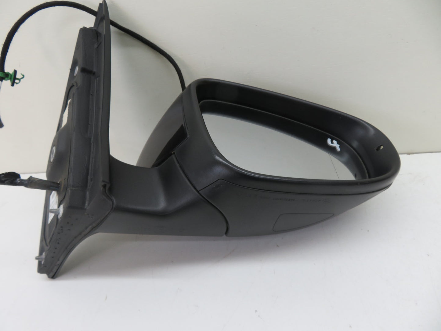 VW GOLF MK6 OS DRIVER SIDE DOOR WING MIRROR BLACK 2009-2013 1500-4
