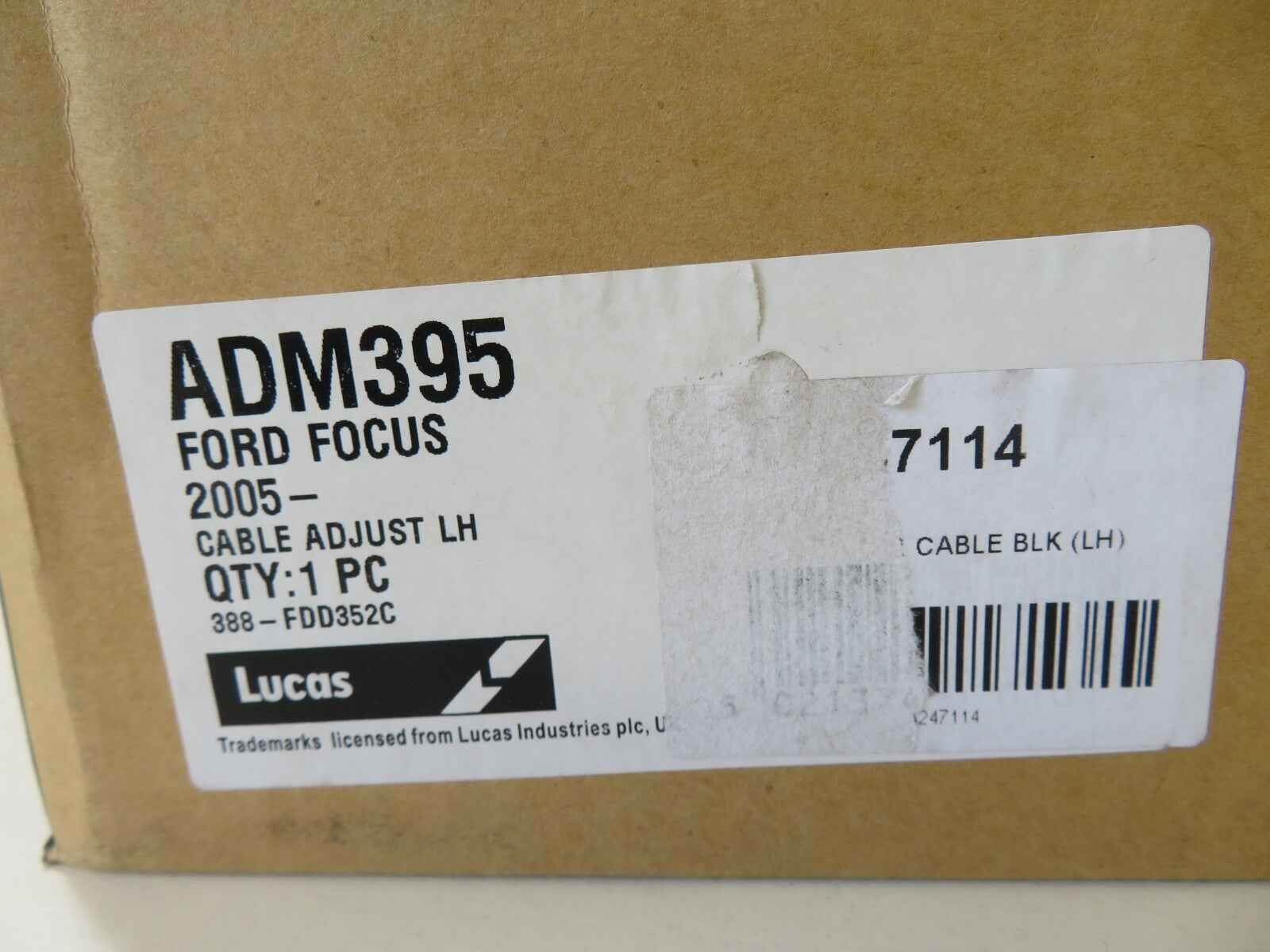 NS PASSENGER DOOR WING MIRROR FOR FORD FOCUS 2005-2008 LUCAS ADM395