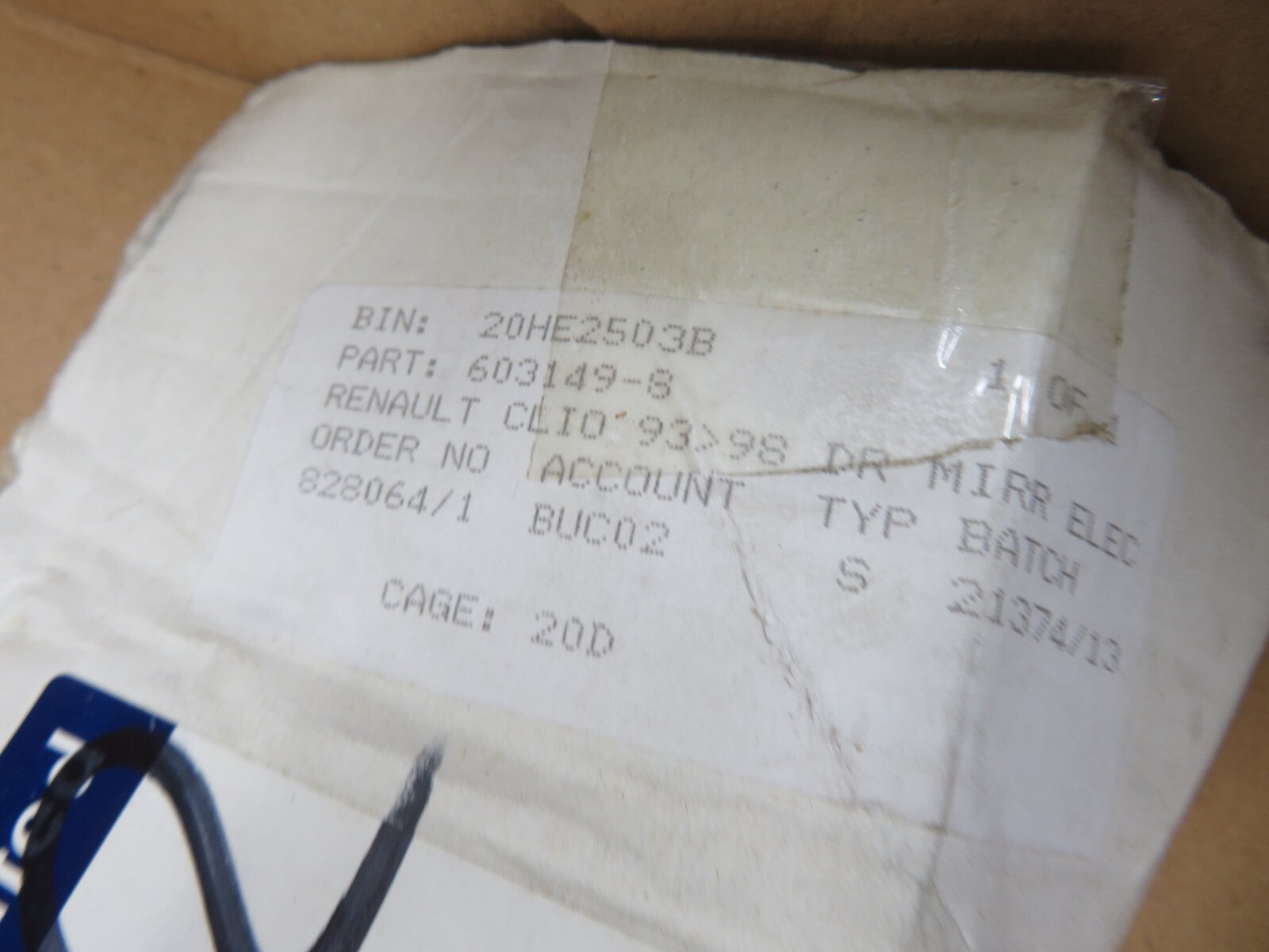 OS DRIVER DOOR WING MIRROR FOR RENAULT CLIO 1993-1998 60R