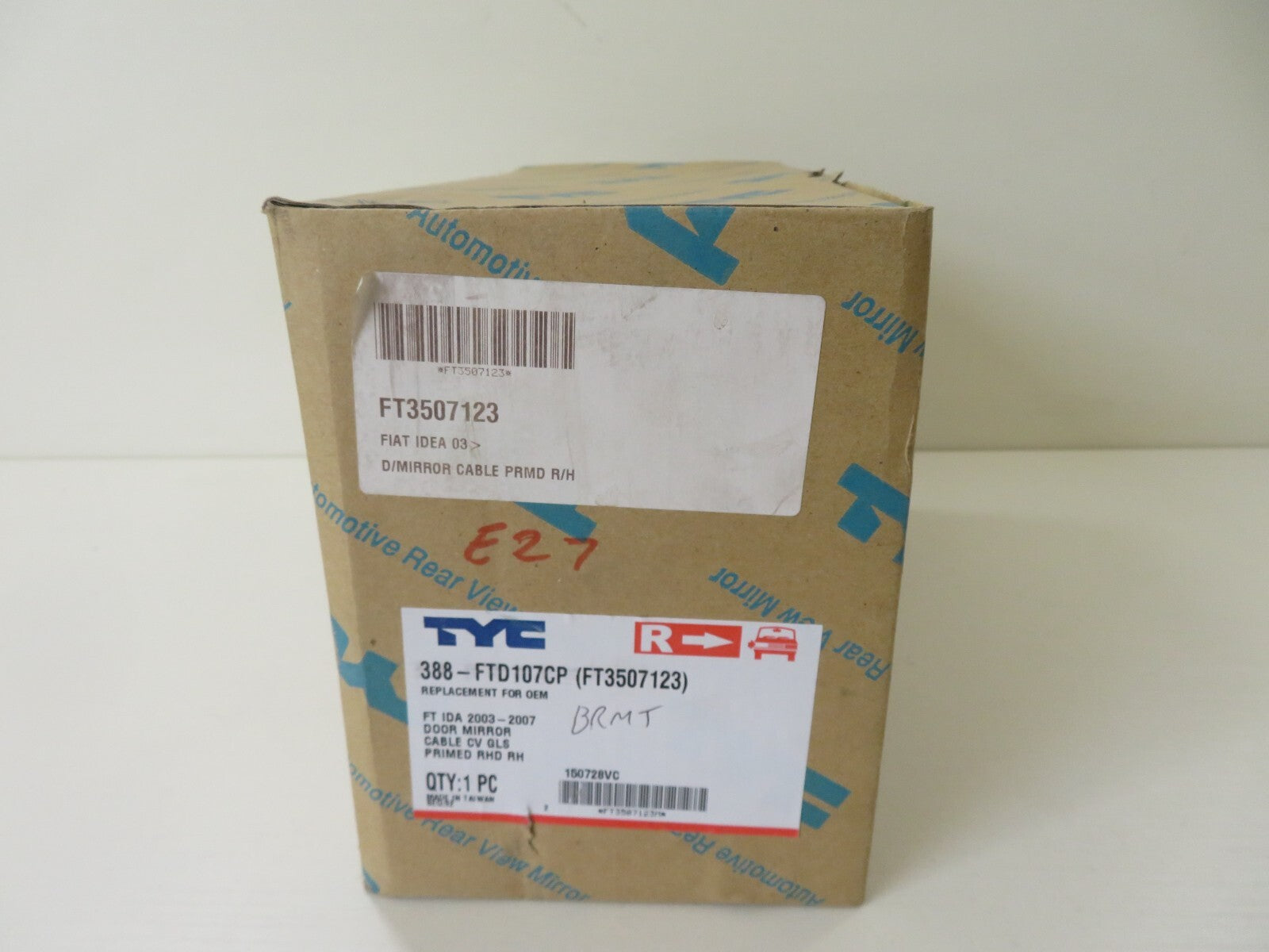 OS DRIVER DOOR WING MIRROR TYC 388-FTD107CP FITS FIAT IDEA 2003-2007 #BRMT