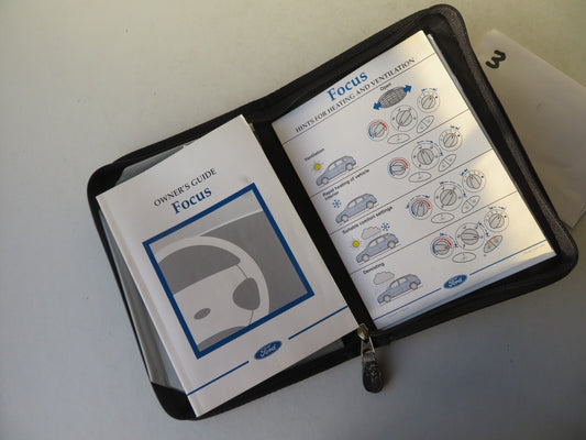 FORD FOCUS MK1 OWNERS MANUAL WITH FOLDER 1998-2001 MIX1243-3
