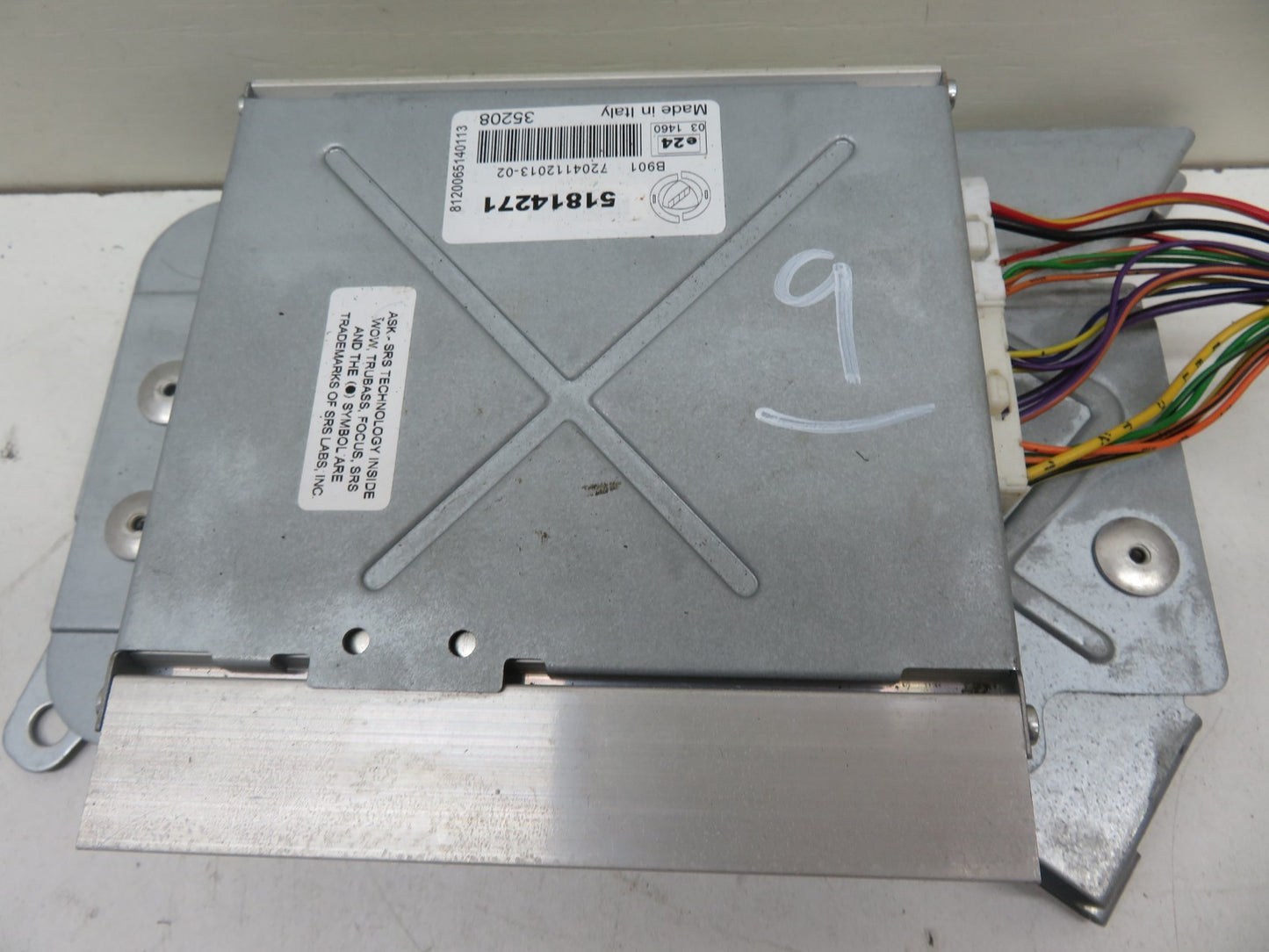 FIAT 500 AUDIO SOUND AMPLIFIER 51814271 2007-2012 1837-9