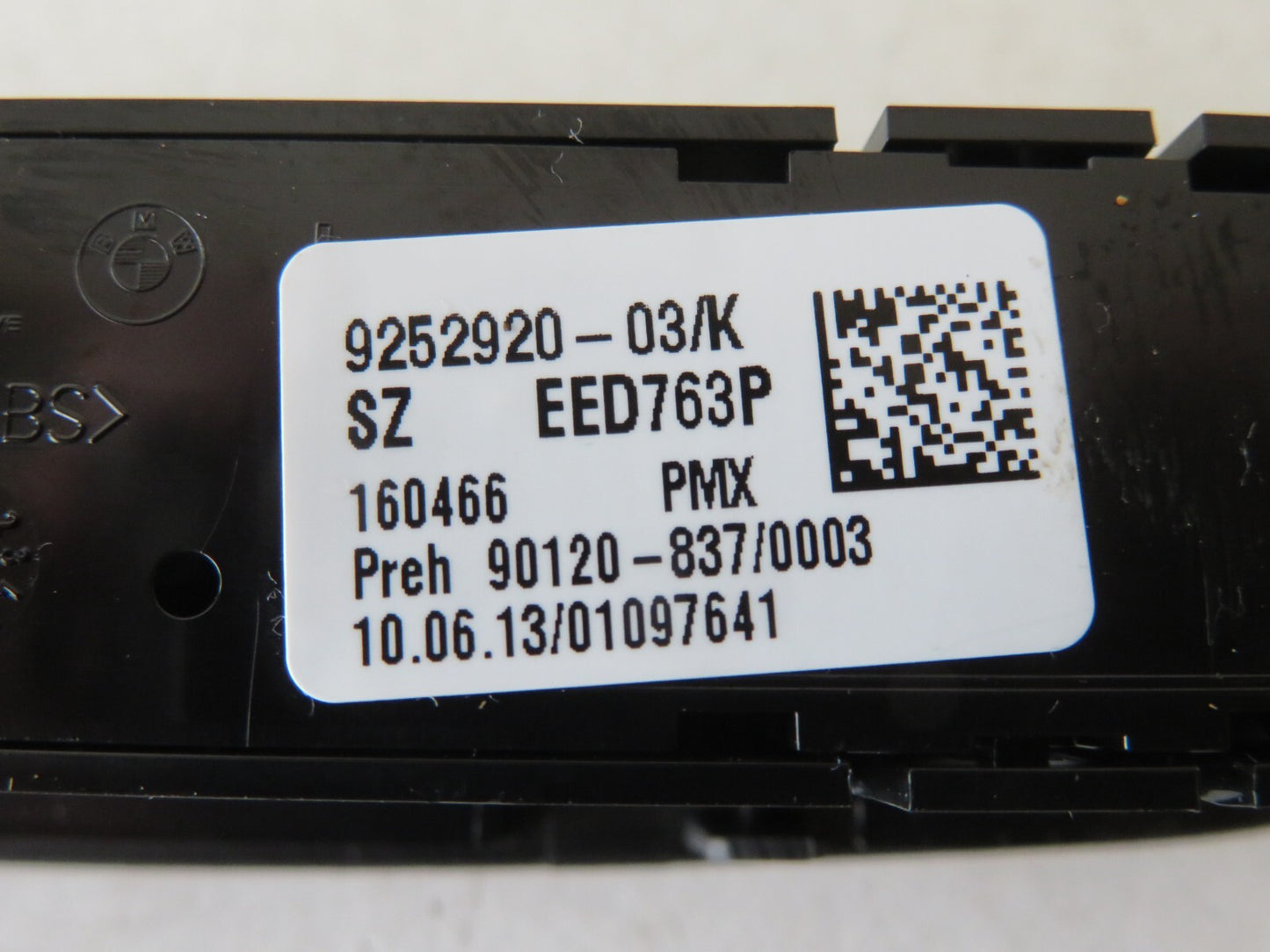 BMW 1 SERIES F20 SPORT ECO TRACTION SWITCHES 9252920 2011-2018 AMS1514