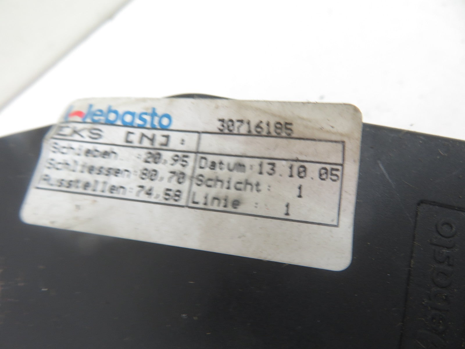 VOLVO V50 SUN ROOF MOTOR 30716185 2004-2008 HN54-3