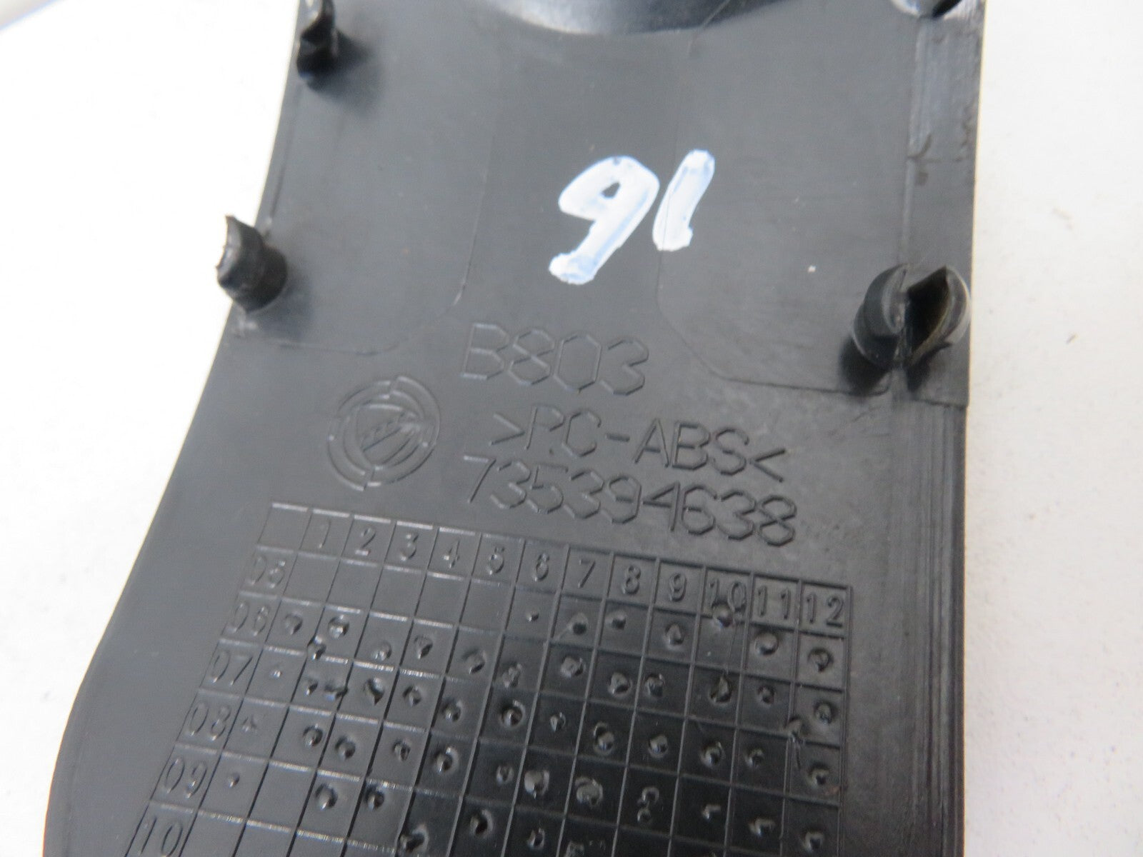 PEUGEOT BIPPER IGNITION KEY SURROUND TRIM 735394638 2008-2015 1721-16