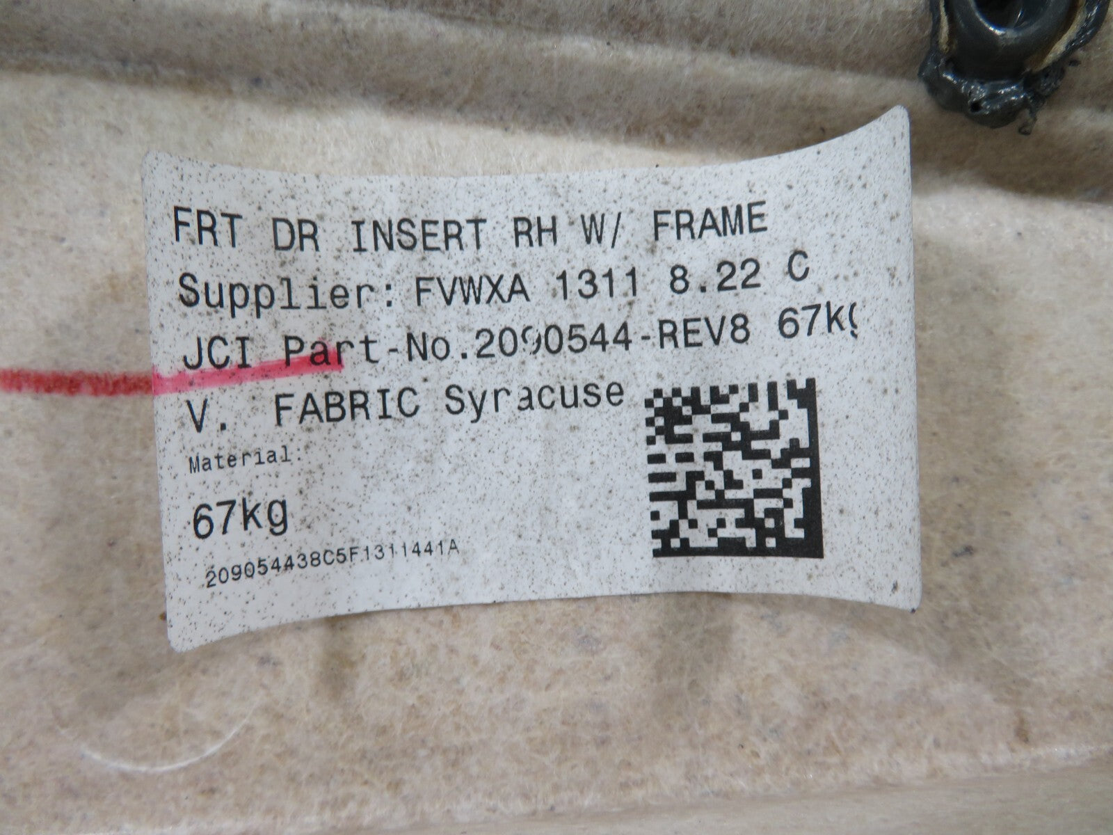 FORD GRAND C MAX OSF DRIVER INTERIOR FRONT DOOR CARD 2011-2015