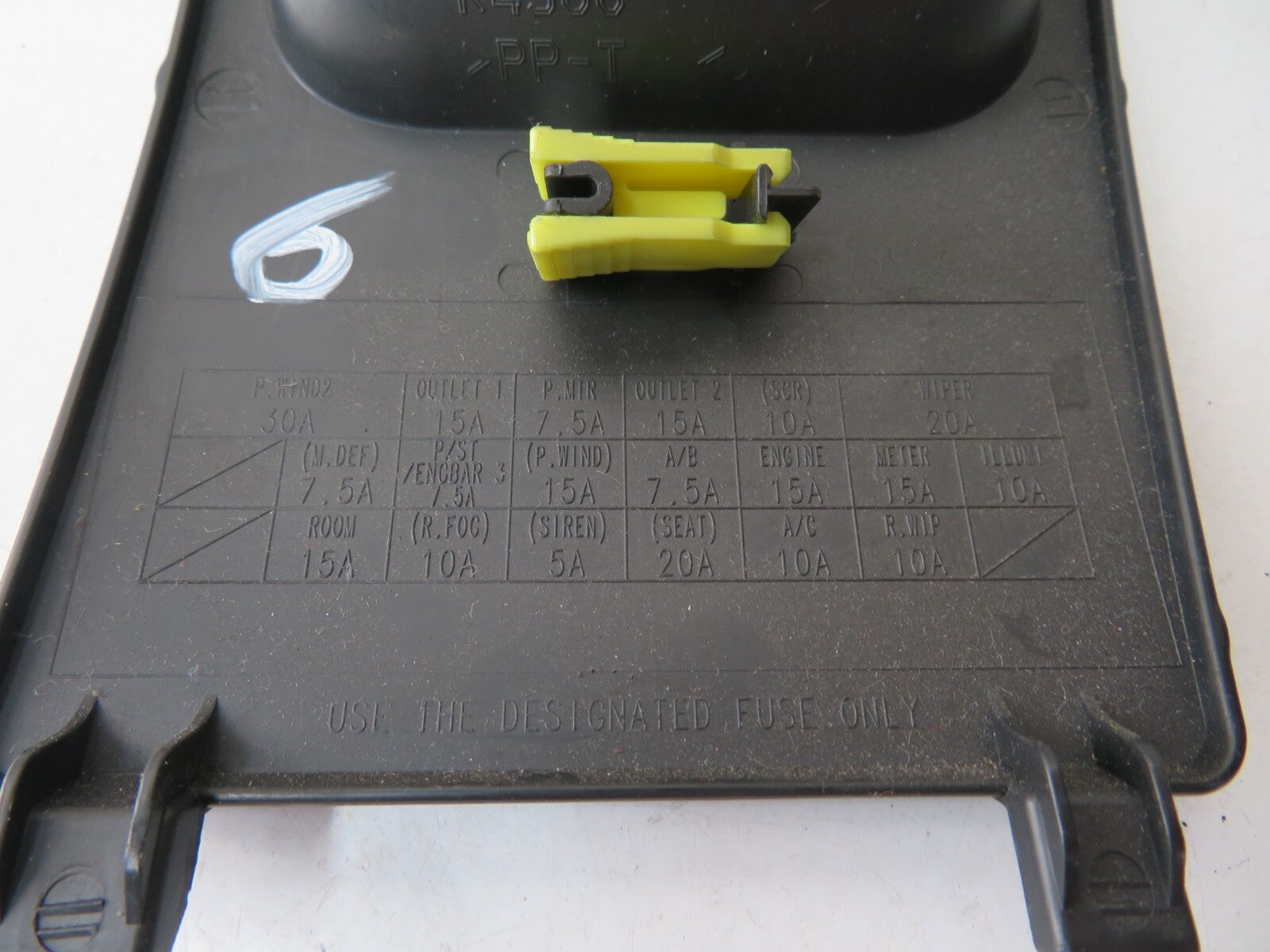 MAZDA CX7 INTERIOR FUSE BOX COVER 2007-2010 A1414-6