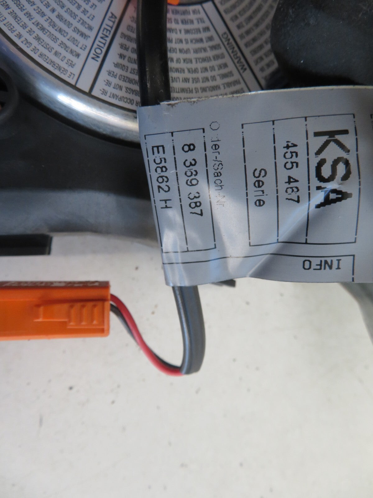 BMW 5 SERIES E39 OSF DOOR SIDE BAG MODULE 3482088061 1996-2003 1518-5