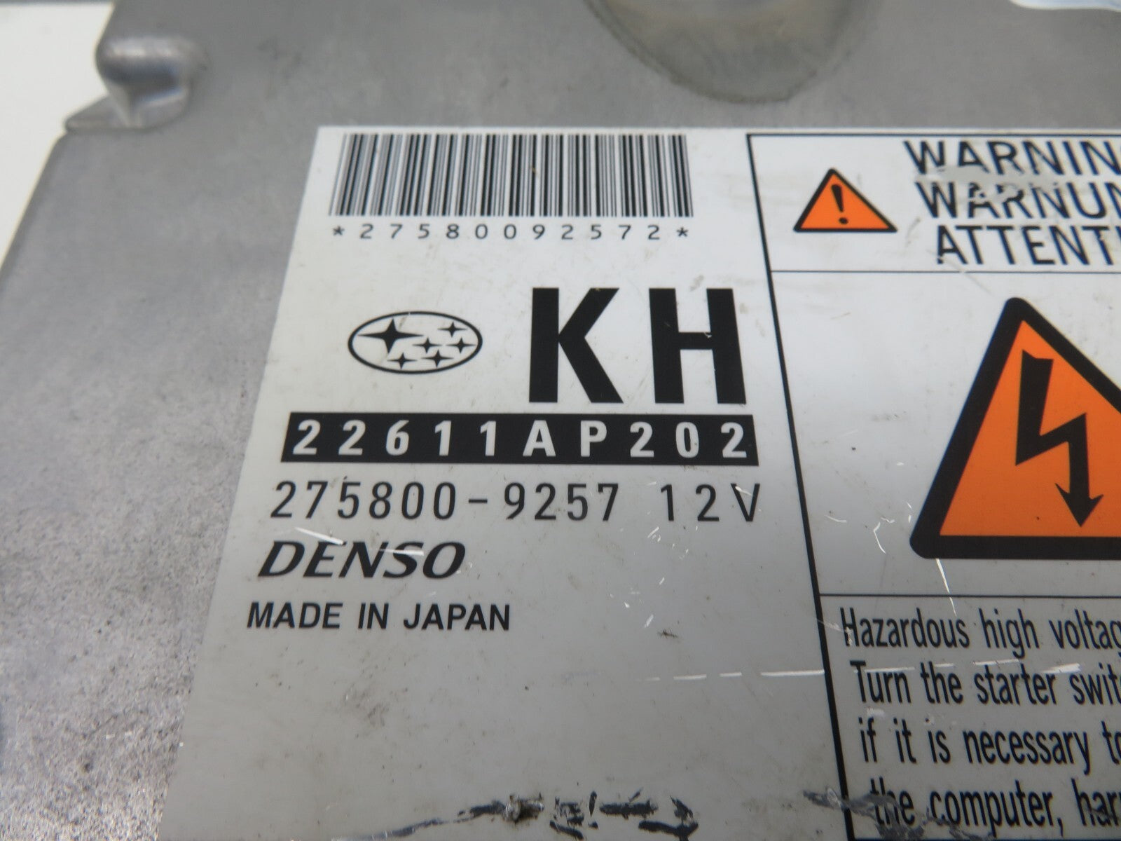 SUBARU FORESTER 2.0 DIESEL ENGINE ECU 22611AP202 2008-2013 A601-2