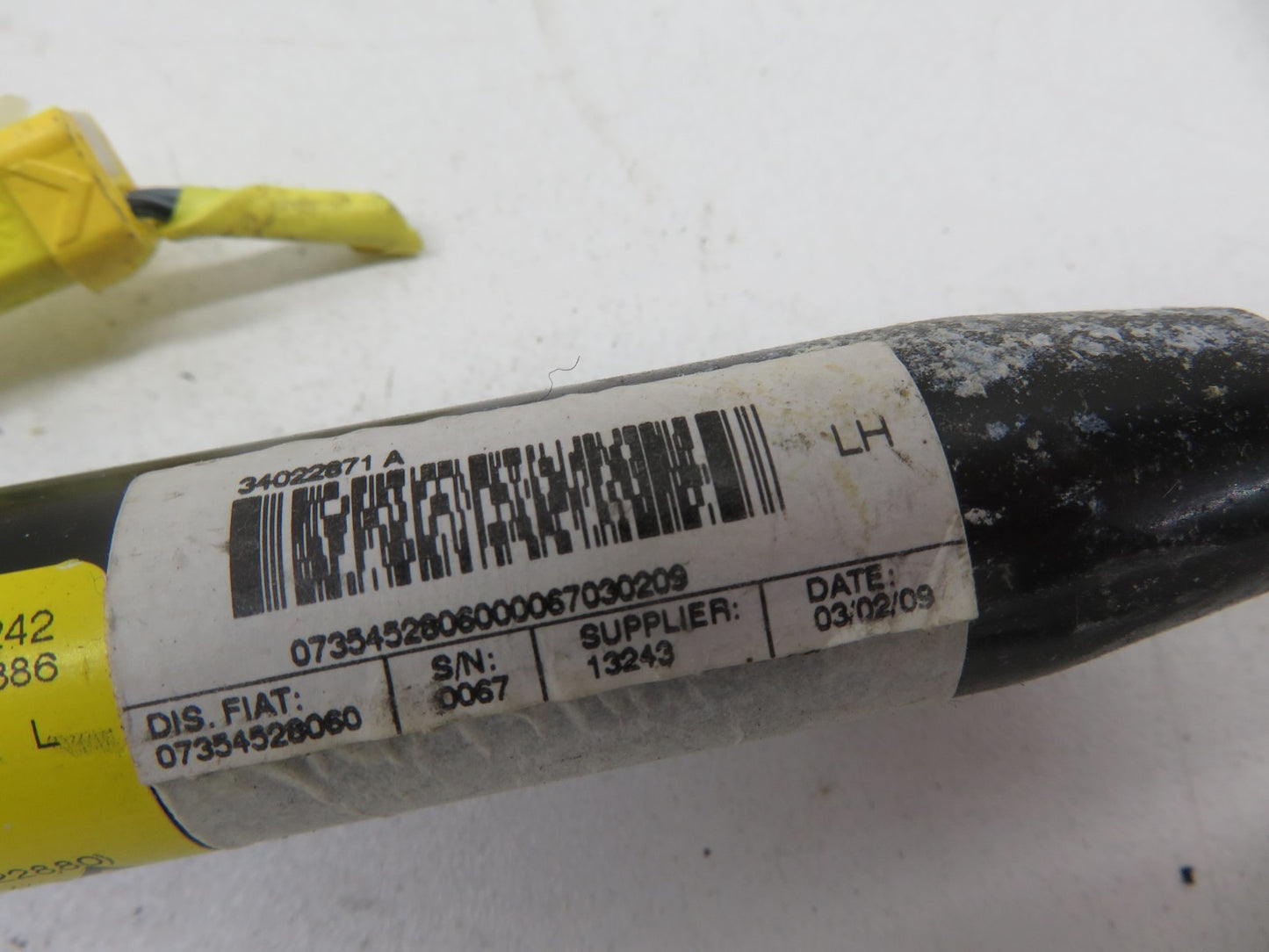 FIAT 500 NS PASSENGER SEAT BELT TENSIONER 07354528060 2007-2012 1854-6