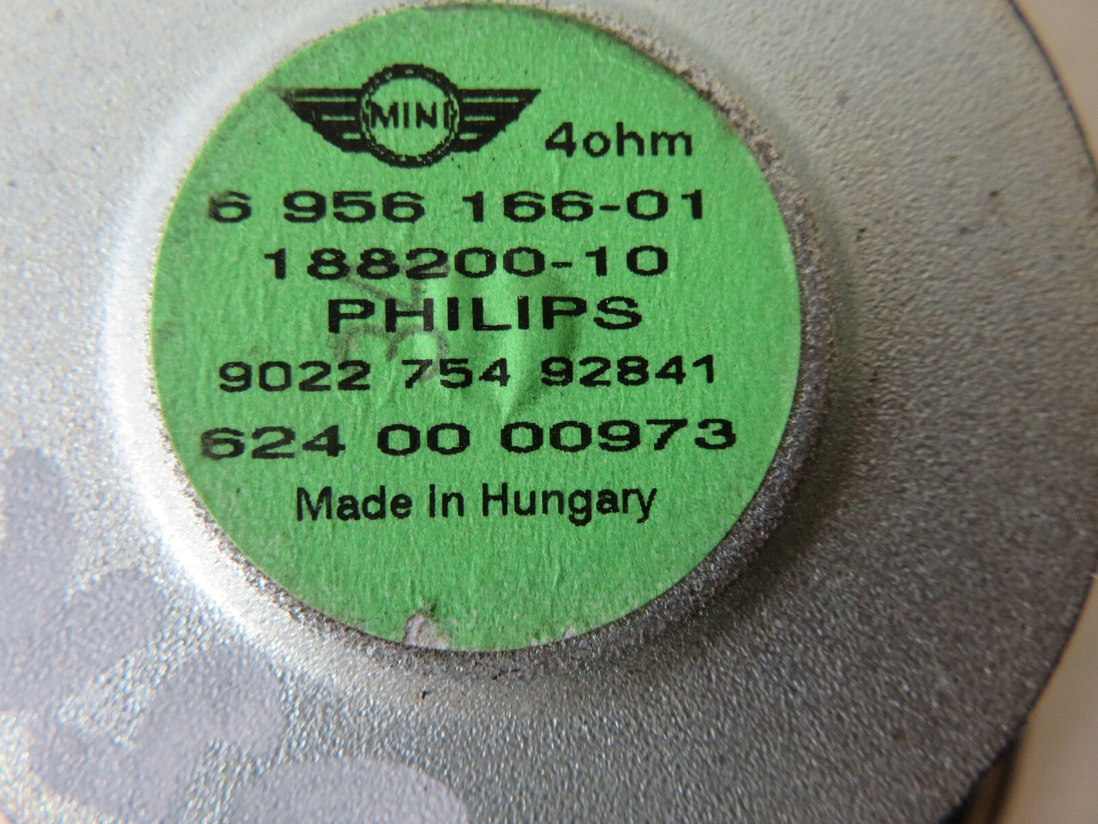 BMW MINI COOPER S R53 OSR SPEAKER 2000-2005 AMS1406