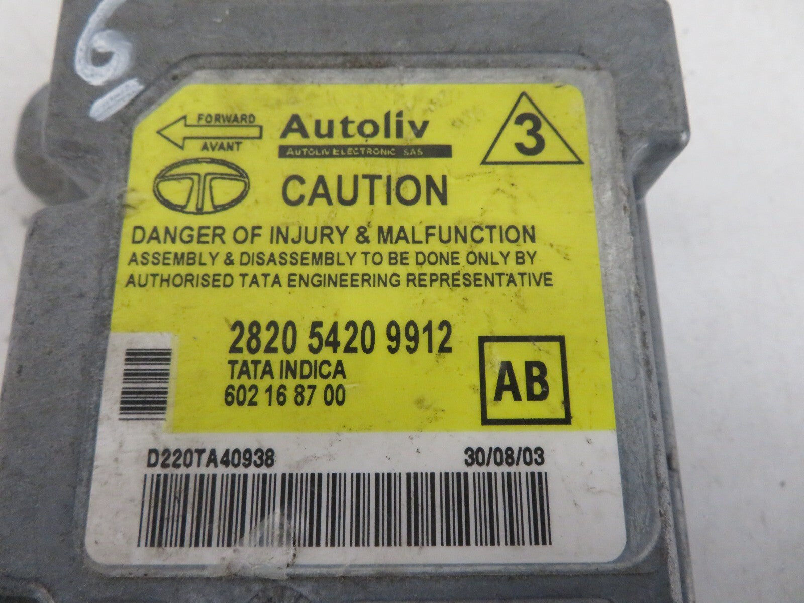 ROVER CITY ROVER AIR BAG ECU MODULE 282054209912 2003-2005 MISC1616-6