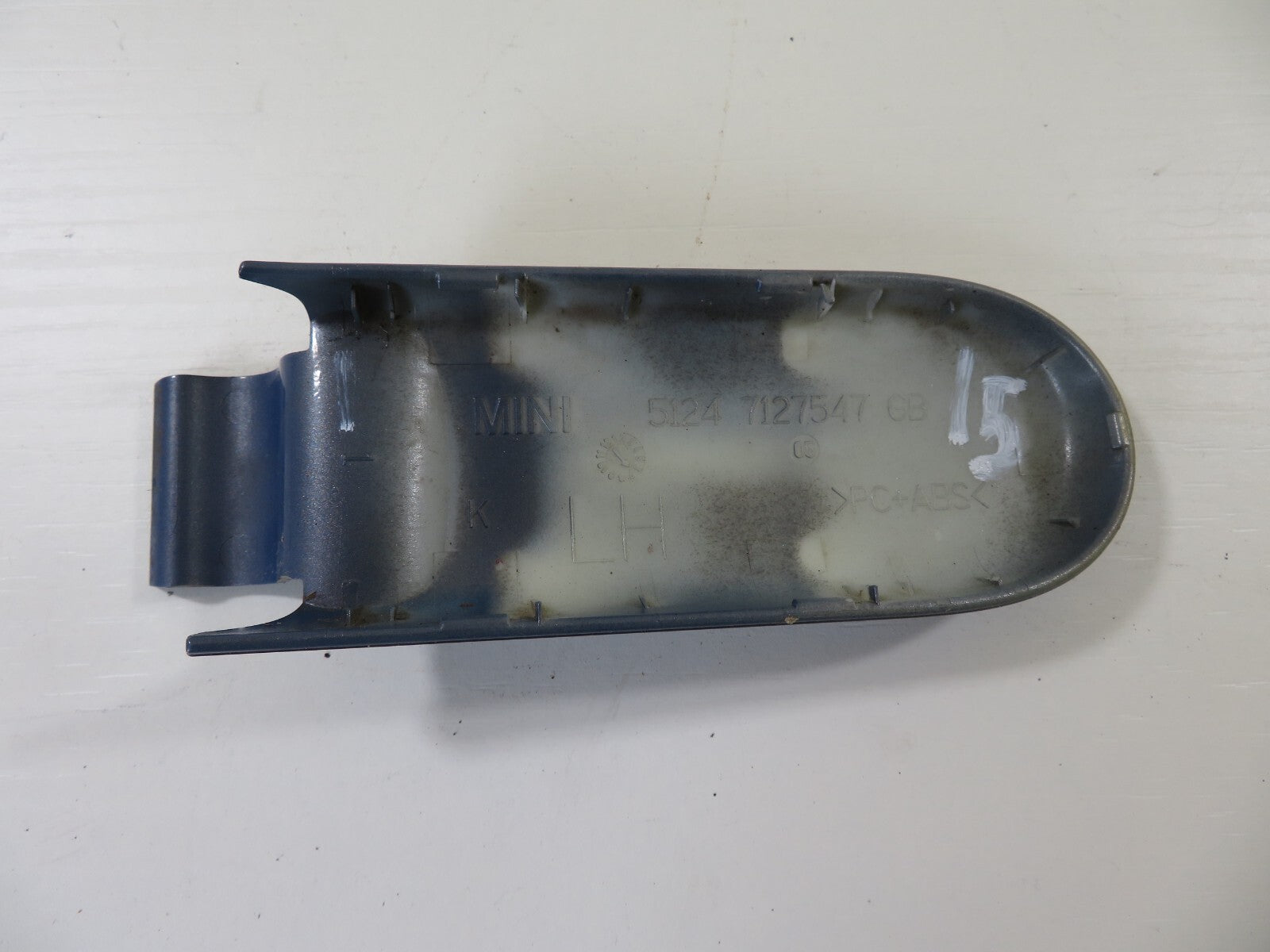 MINI COOPER R52 CONVERTIBLE LH BOOT HINGE COVER TRIM 7127547 2000-2006 1243-15