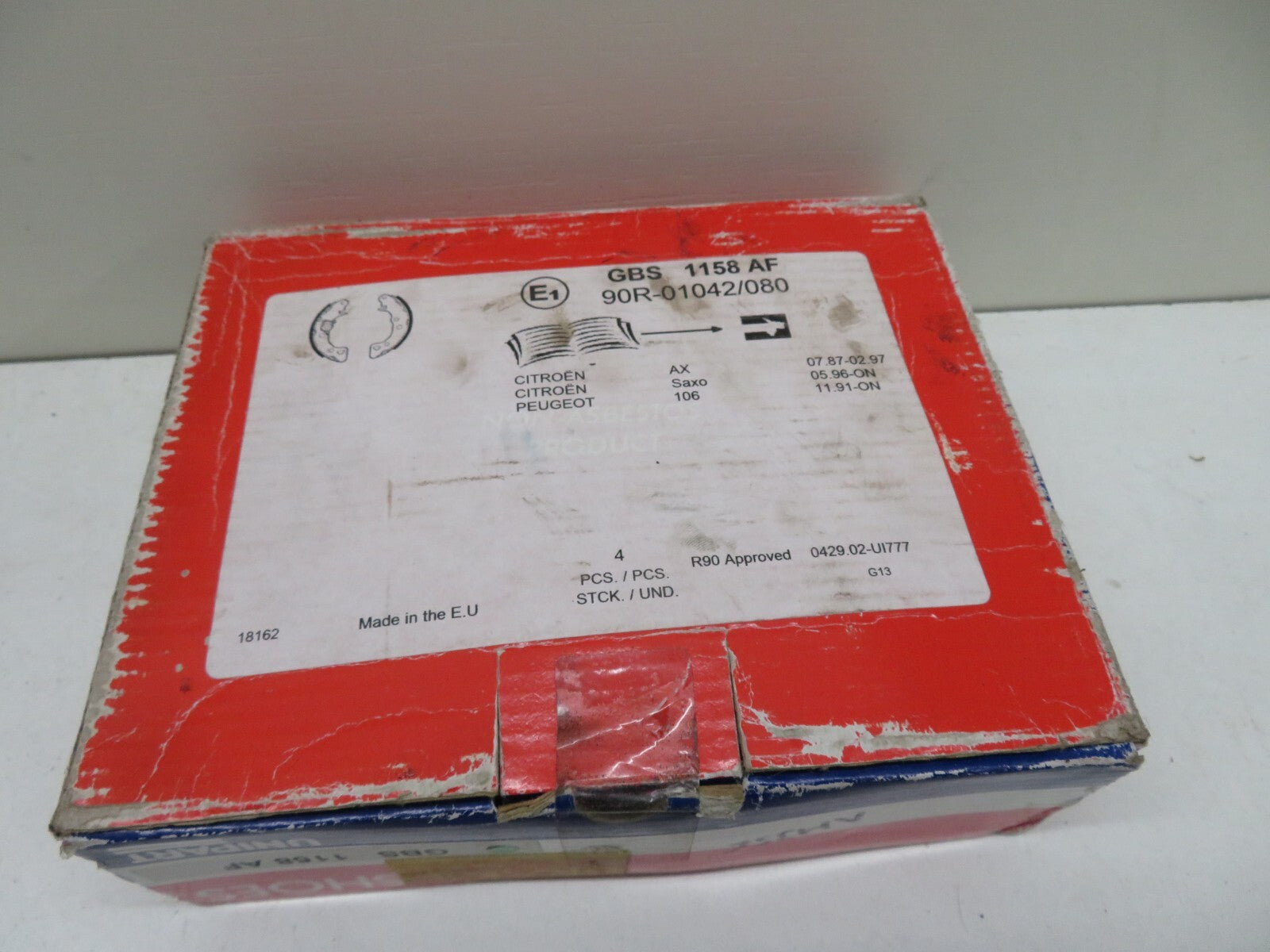 REAR BRAKE SHOES FOR CITROEN SAXO AX UNIPART GBS1158AF