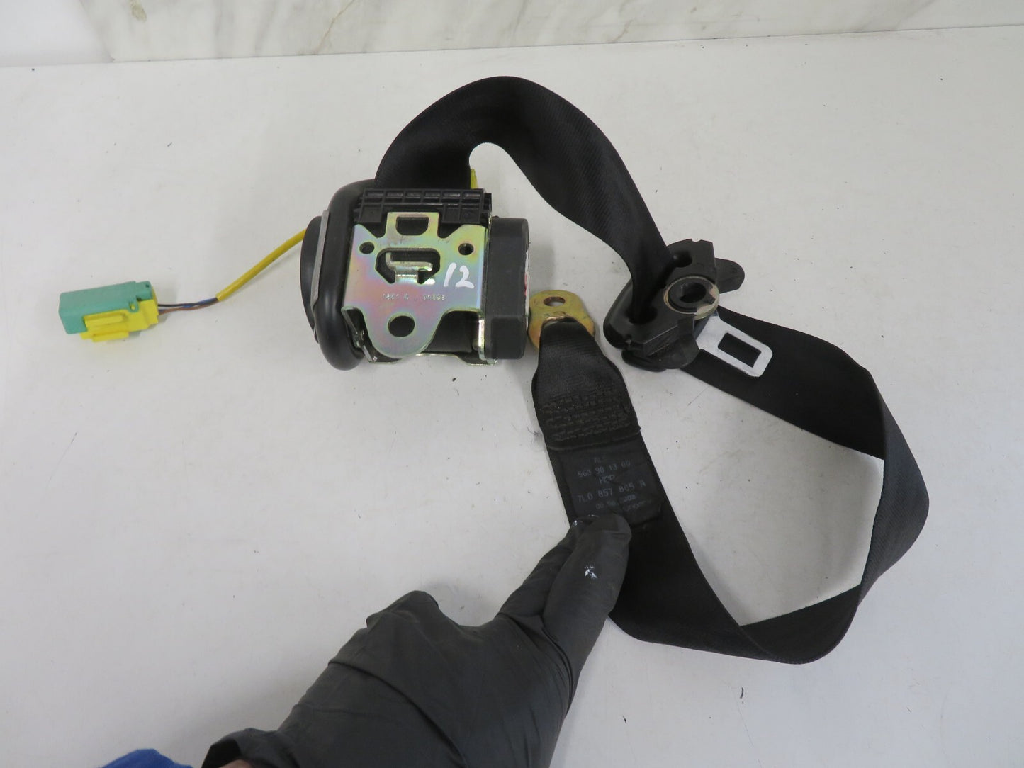 VOLKSWAGEN VW TOUAREG NSR SEAT BELT PORSCHE CAYENNE 7L0857805A VWAM1352-12