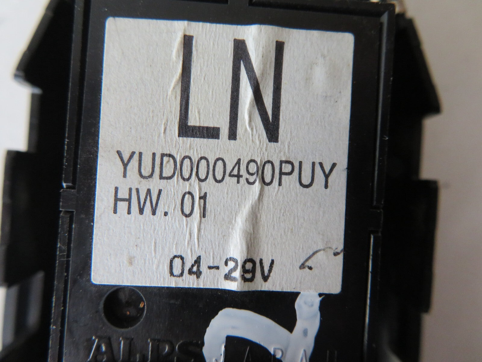 ROVER 75 NS PASSENGER FRONT WINDOW SWITCH yud000490puy 1999-2004 NO2