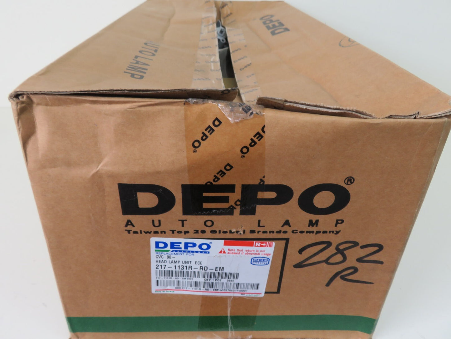 OS RH DRIVER HEADLIGHT DEPO 217-1131R-RD-EM FOR HONDA CIVIC 1998-2001 RMS