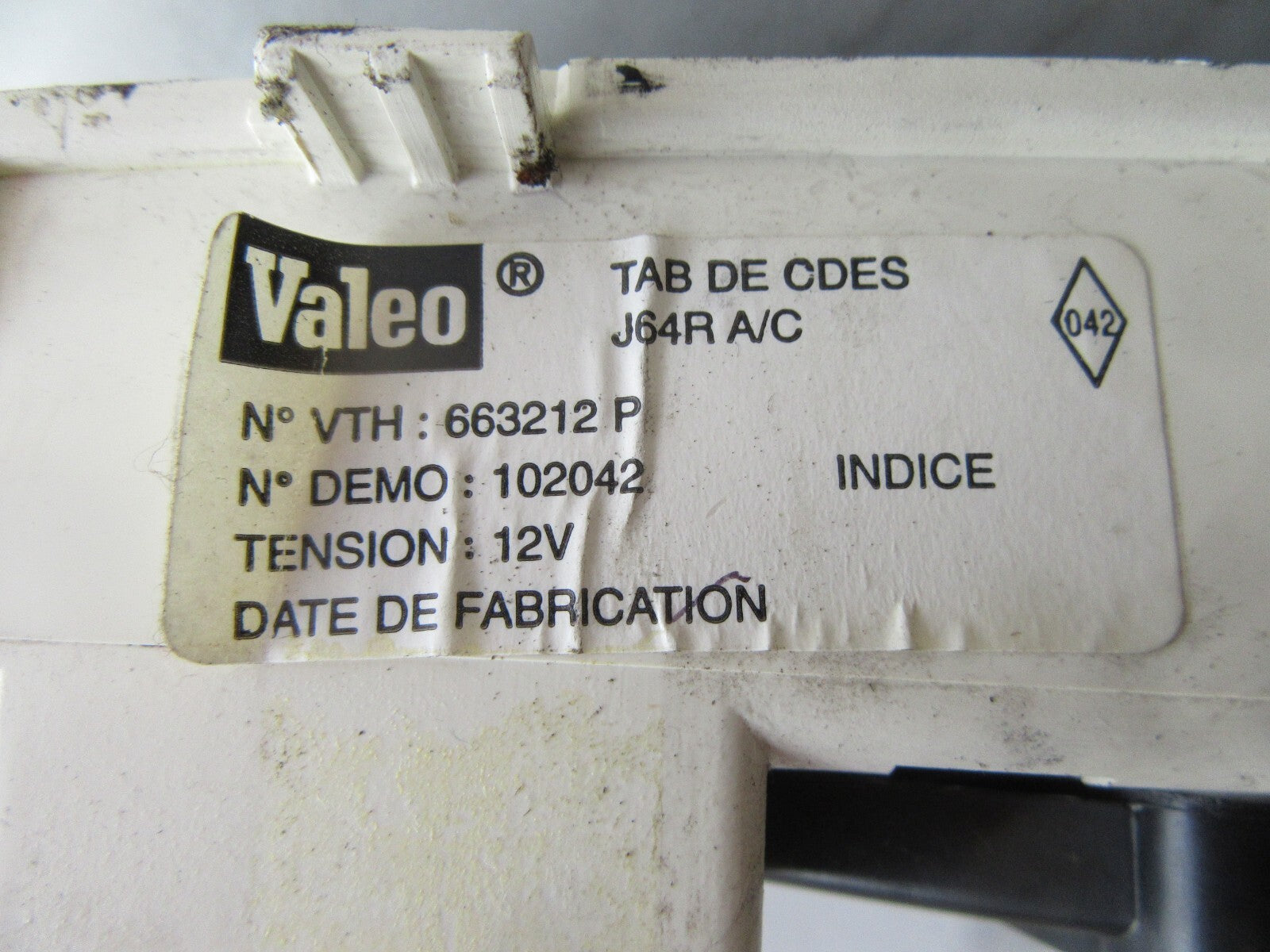 RENAULT SCENIC MK1 HEATER CLIMATE CONTROLS 663212P 1999-2003 AMS1418