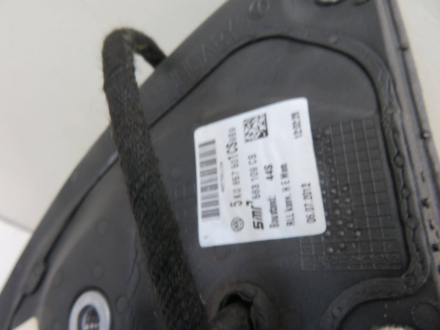 VW GOLF MK6 NS PASSENGER DOOR WING MIRROR BLACK 5DR 2009-2013 1546-6