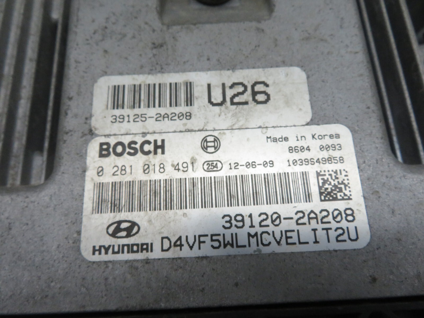 HYUNDAI I40 1.7 CRDI DIESEL ENGINE ECU KIT 39120-2A208 2011-2015 A583-1