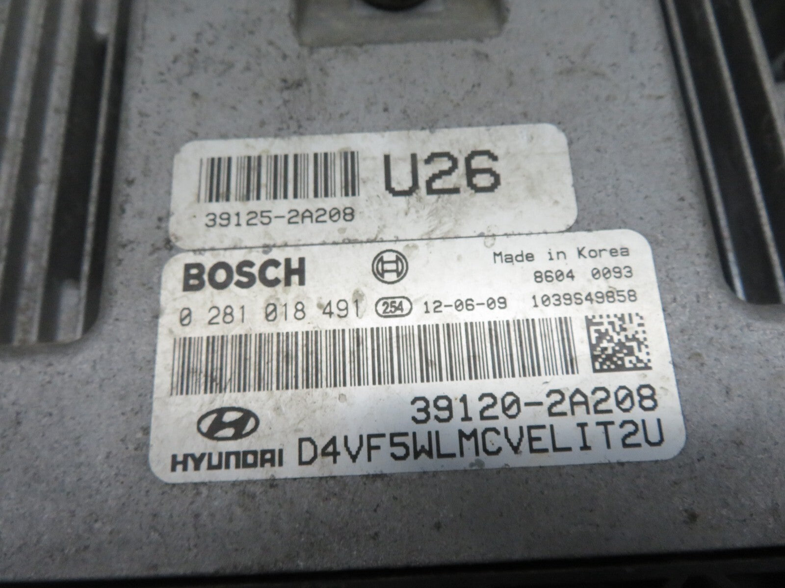 HYUNDAI I40 1.7 CRDI DIESEL ENGINE ECU KIT 39120-2A208 2011-2015 A583-1