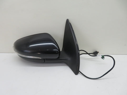 VW GOLF MK6 OS DRIVER SIDE DOOR WING MIRROR BLACK 2009-2013 1500-4