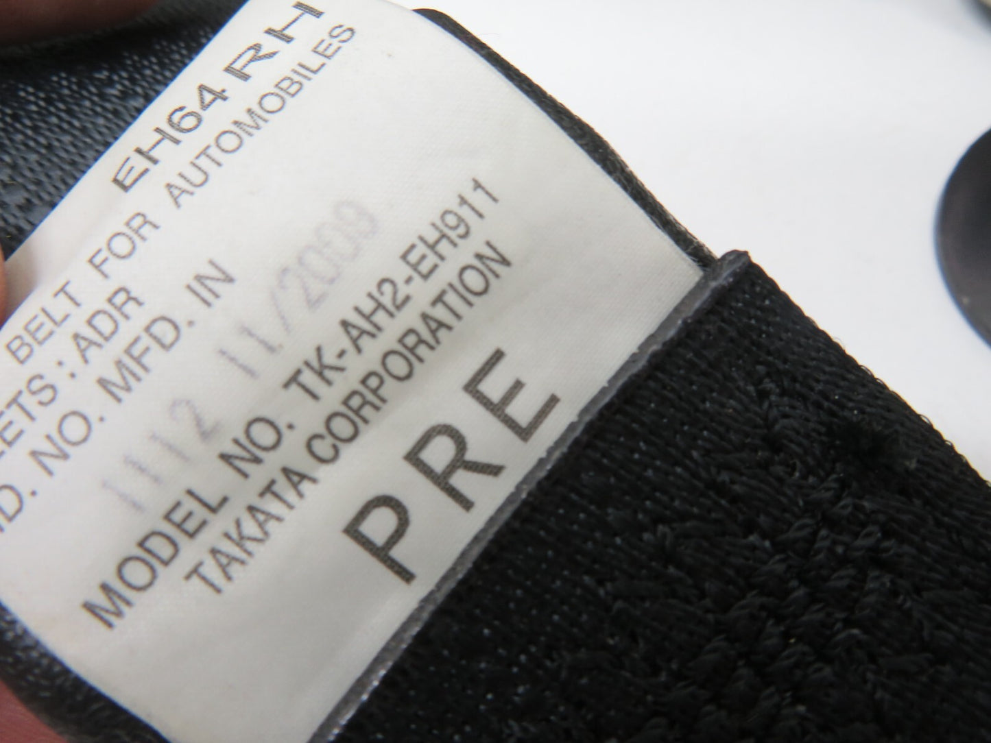 MAZDA CX7 OSF DRIVER FRONT SEAT BELT TK-AH2-EH911 2009-2012 1617-4