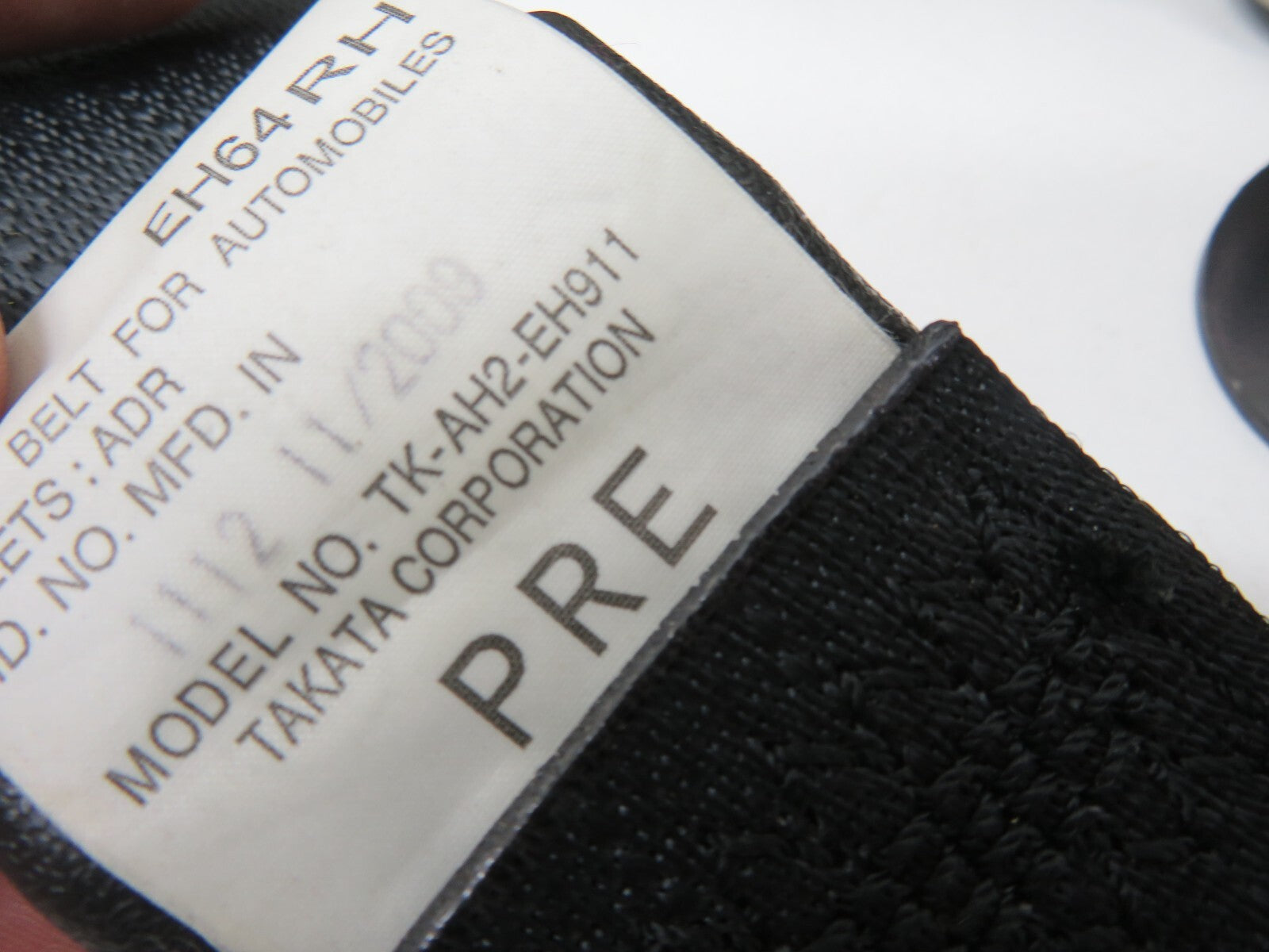 MAZDA CX7 OSF DRIVER FRONT SEAT BELT TK-AH2-EH911 2009-2012 1617-4