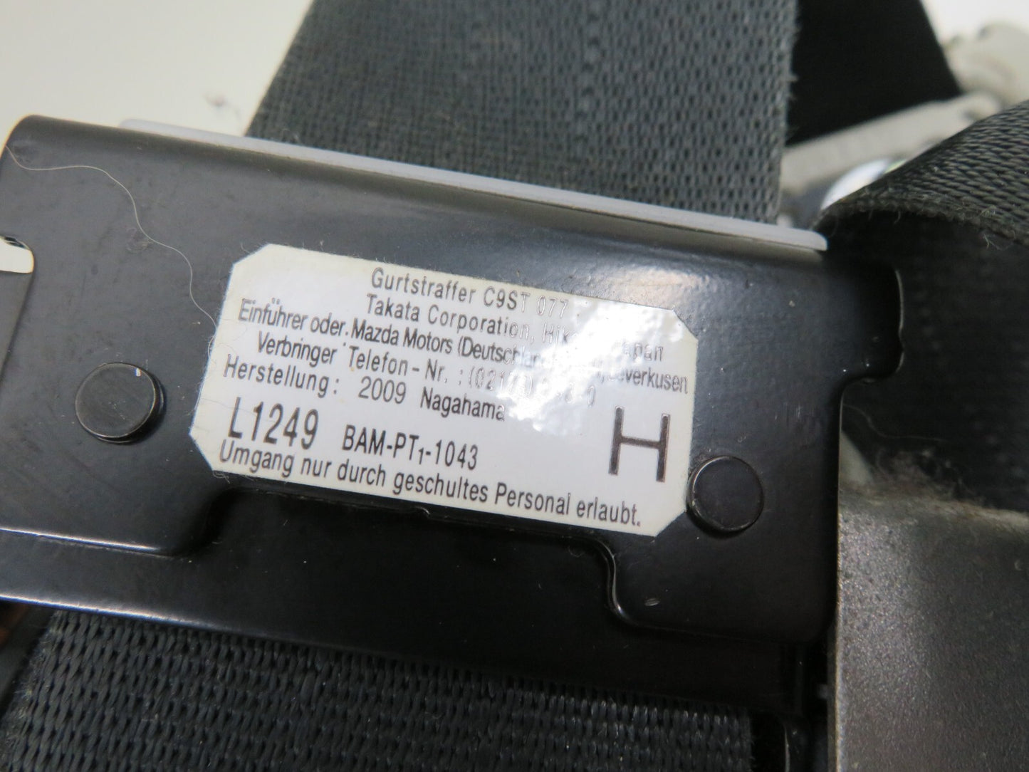 MAZDA CX7 OSF DRIVER FRONT SEAT BELT TK-AH2-EH911 2009-2012 1617-4