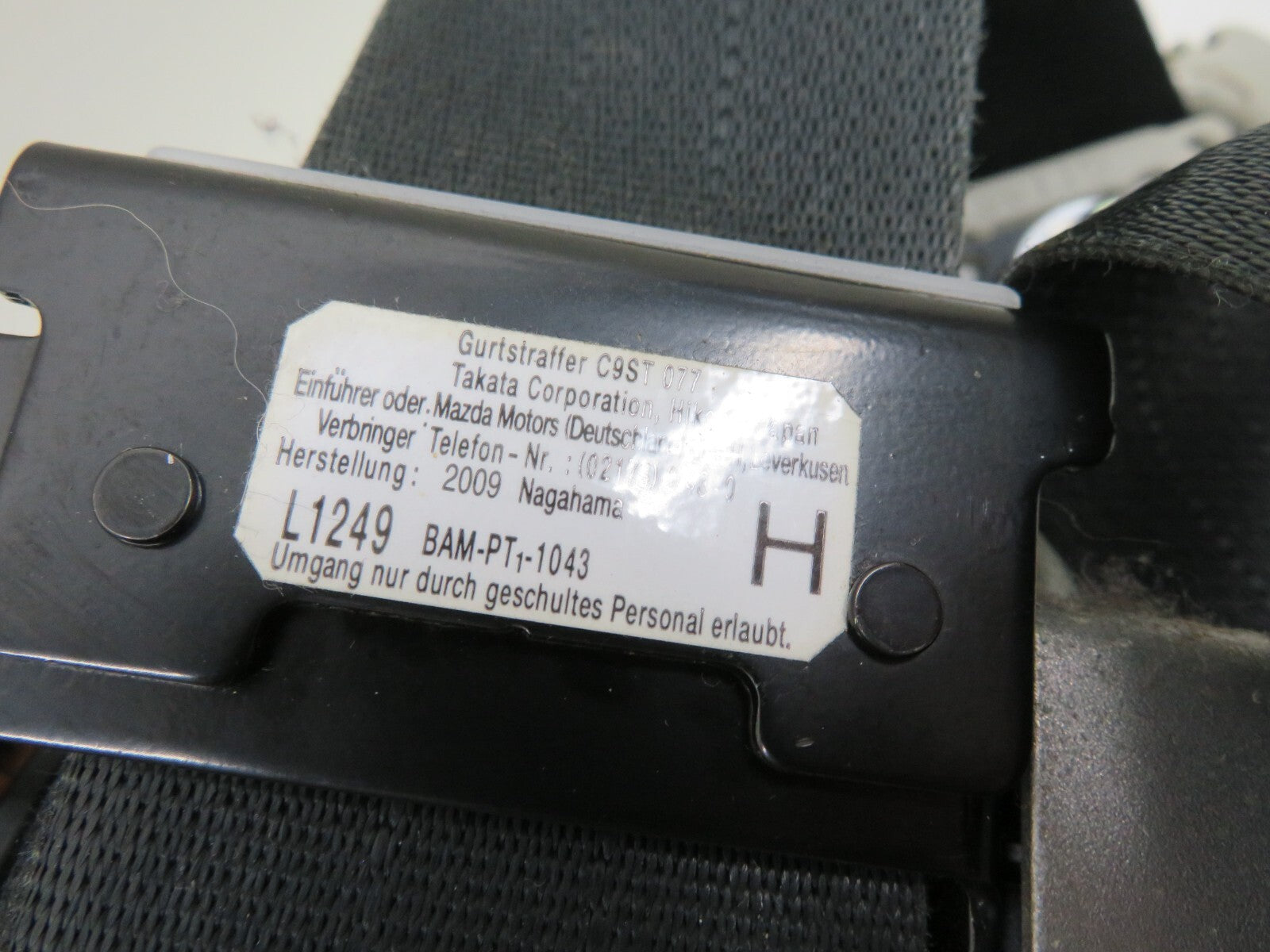 MAZDA CX7 OSF DRIVER FRONT SEAT BELT TK-AH2-EH911 2009-2012 1617-4