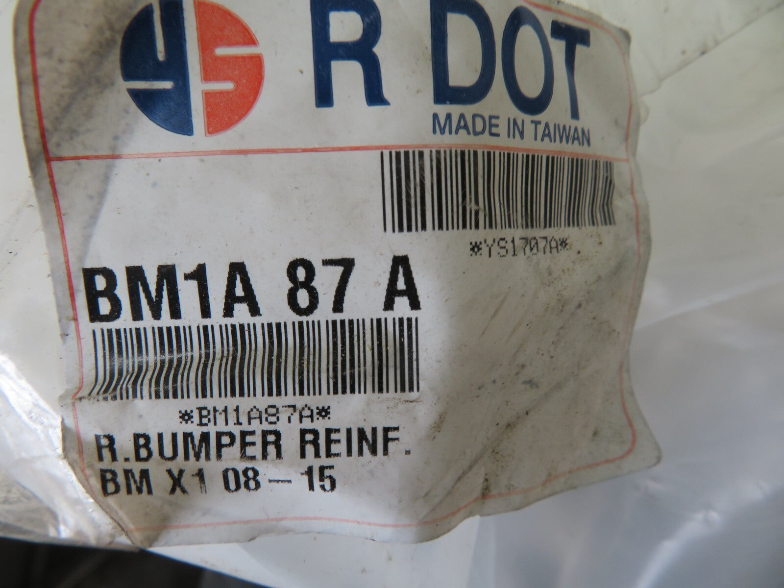 FRONT BUMPER REINFORCER BAR FOR BMW X1 BM1A87A (SEE PHOTOS) 2008-2015