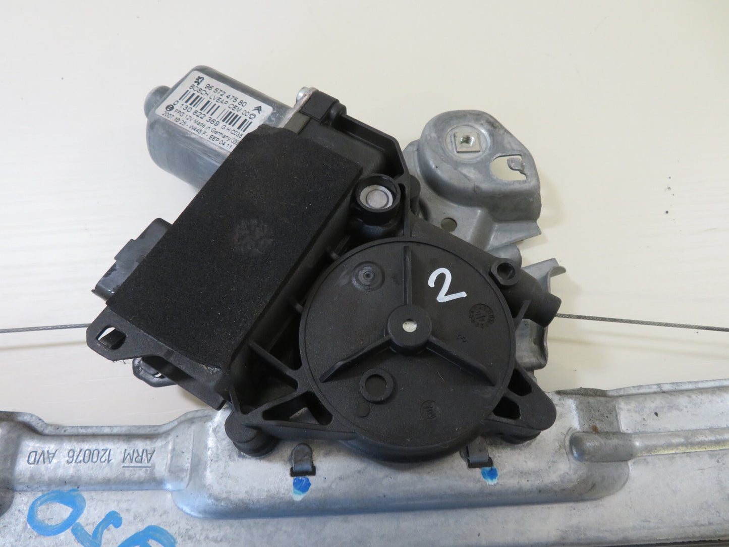 PEUGEOT 308 OSF DRIVER WINDOW REGULATOR MOTOR 9657247580 2007-2013 1422-2