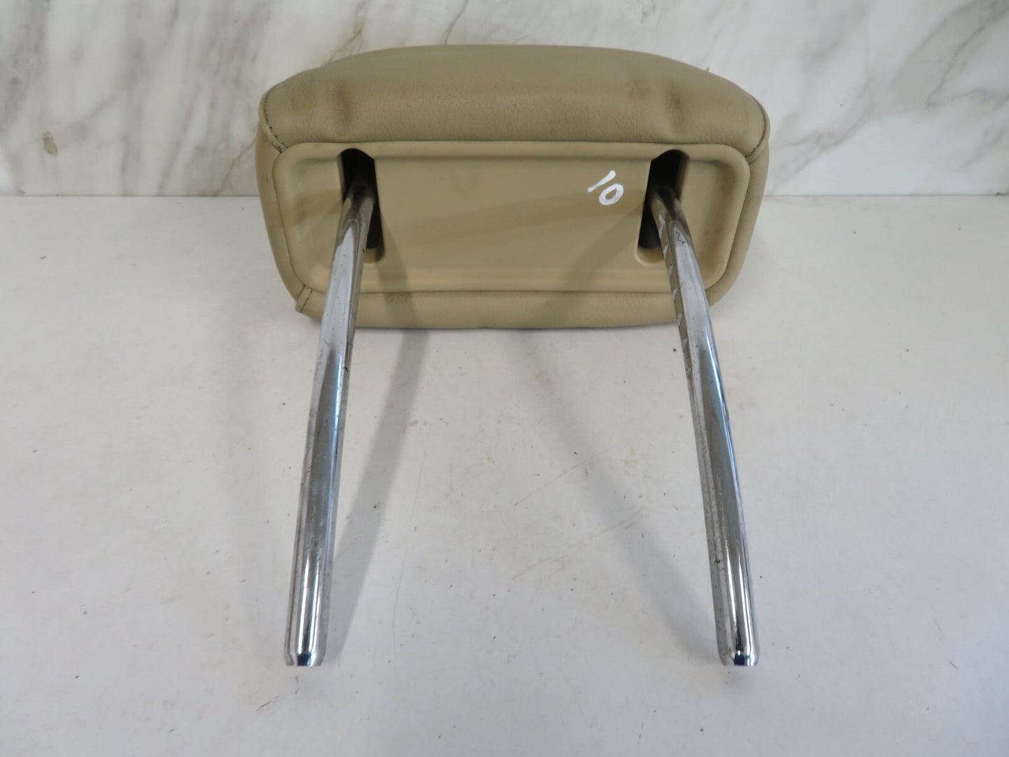 BMW X5 E53 CREAM BEIGE FRONT LEATHER HEAD REST 1999-2006 MIX1642-10