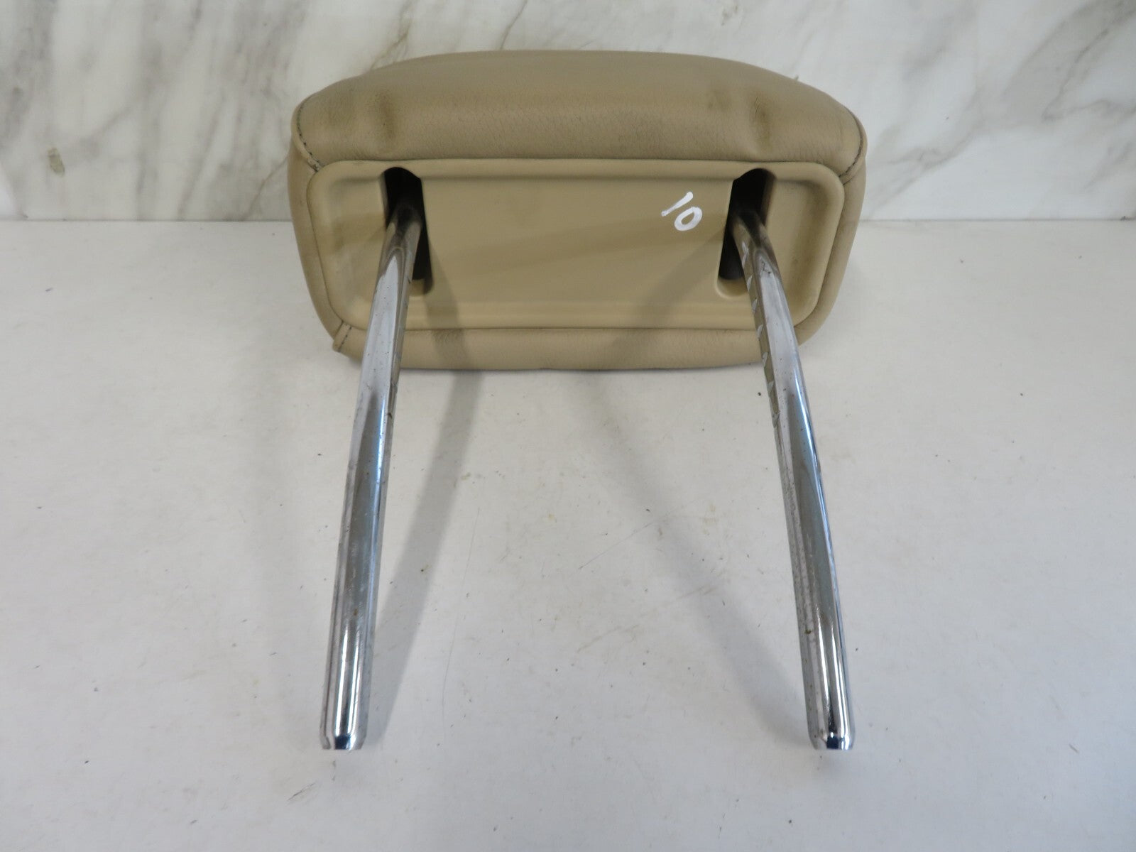 BMW X5 E53 CREAM BEIGE FRONT LEATHER HEAD REST 1999-2006 MIX1642-10
