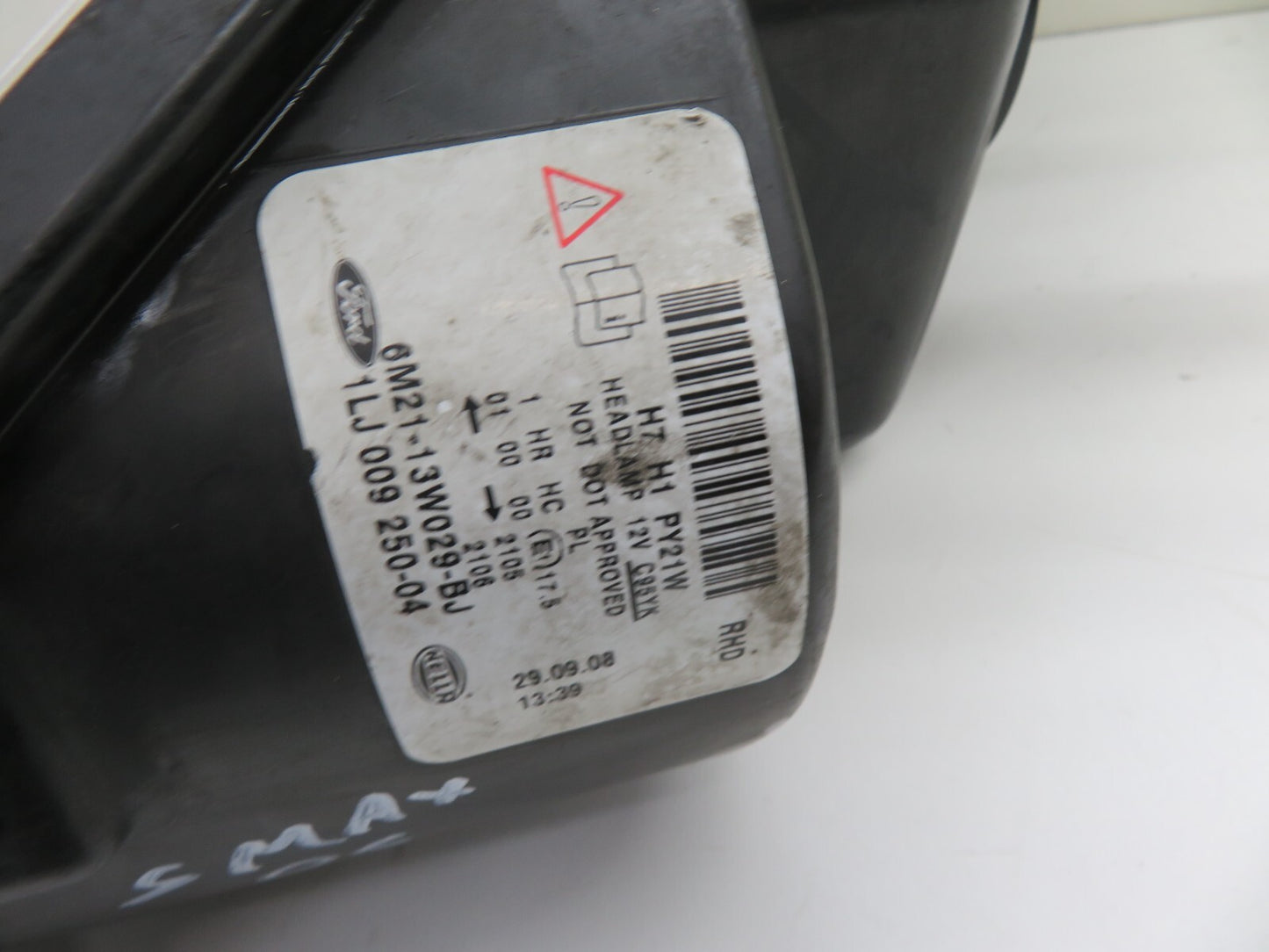 FORD S MAX GALAXY OS DRIVER SIDE HEADLIGHT  6M21-13W029-BJ 2006-2014